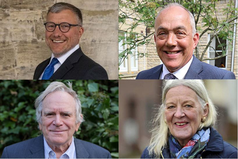 Image of the four council leaders as at June 2025